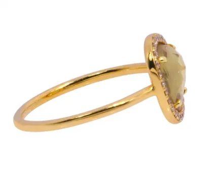 14K Solid Gold 1.97 Carat Sapphire and Diamond Cluster Ring