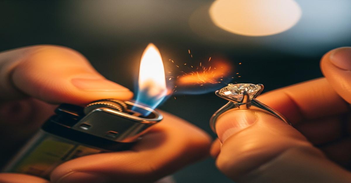 Lighter Test on Moissanite: Please Don’t—Here’s Why