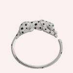 Pre-Owned Cartier Panthère de Cartier Paved Bracelet in White Gold with Diamonds, Onyx & Emeralds