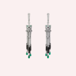 Pre-Owned Cartier Panthère de Cartier Pavé Earrings with Emeralds