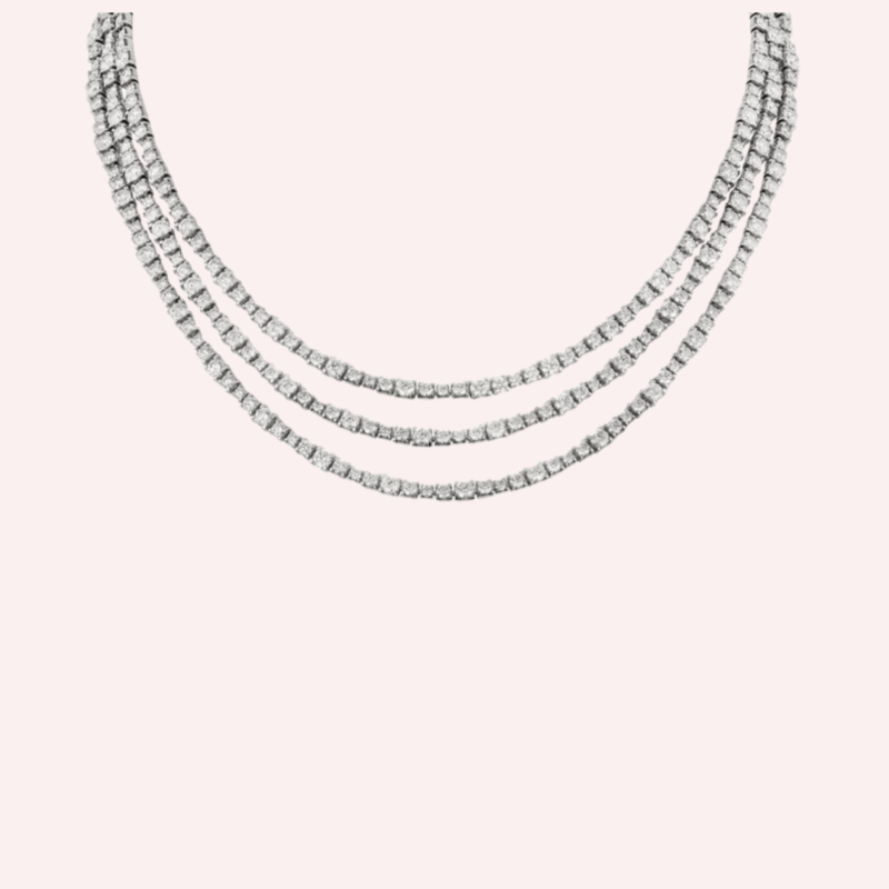 Pre-Owned Cartier Lignes Essentielles Necklace in White Gold with Brilliant-Cut Diamonds