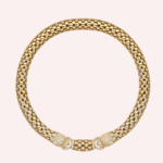 Pre-Owned Panthère de Cartier Pavé Necklace in Yellow Gold with Diamonds, Onyx, and Emeralds - Image 2