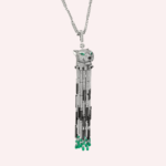 Pre-Owned Panthère de Cartier Pavé Long Necklace with Emerald, Multi-Wear, Large Model - Image 4