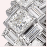 Pre-Owned Reflection de Cartier Ring in White Gold with Baguette-, Princess-, and Trillion-Cut Diamonds - Image 2
