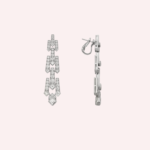 Pre-Owned Cartier Diamond Collection Earrings in White Gold with Square-Shaped and Brilliant-Cut Diamonds - Image 2