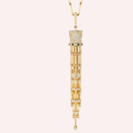 Pre-Owned Panthère de Cartier Necklace in Yellow Gold with Diamonds, Onyx, and Emeralds - Image 4