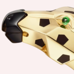 Pre-Owned Cartier Les Indomptables Panther & Zebra Bracelet in 18K Yellow Gold with Tsavorite Garnet, Moonstone, Onyx, and Black Lacquer