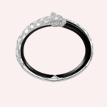 Pre-Owned Cartier Panthère de Cartier Pavé Bracelet in 18K White Gold with Diamonds, Emeralds, Onyx, and Black Lacquer - Image 3