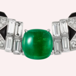 Pre-Owned Cartier Panthère de Cartier Sur Naturel Pavé Necklace in 18K White Gold with Cabochon-Cut Emeralds, Onyx, and Diamonds - Image 3