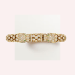 Pre-Owned Panthère de Cartier Pavé Bracelet in Yellow Gold with Diamonds, Onyx, and Emeralds - Image 4