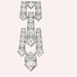 Pre-Owned Cartier Diamond Collection Earrings in White Gold with Square-Shaped and Brilliant-Cut Diamonds - Image 4