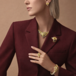 Pre-Owned Cartier Faune et Flore Pavé Necklace in 18K Yellow Gold with Yellow, Orange, and Brown Diamonds, Emeralds, and Onyx