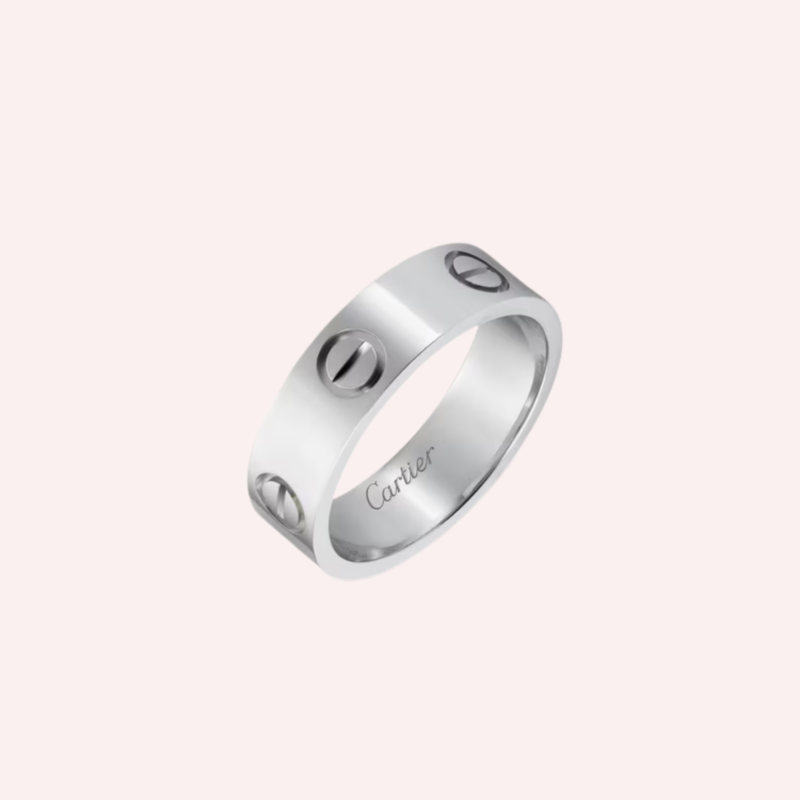 Pre-Owned Cartier LOVE classic ring in platinum