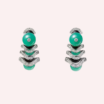 Pre-Owned Cartier Géométrie & Contrastes Chrysoprase Pavé Earrings
