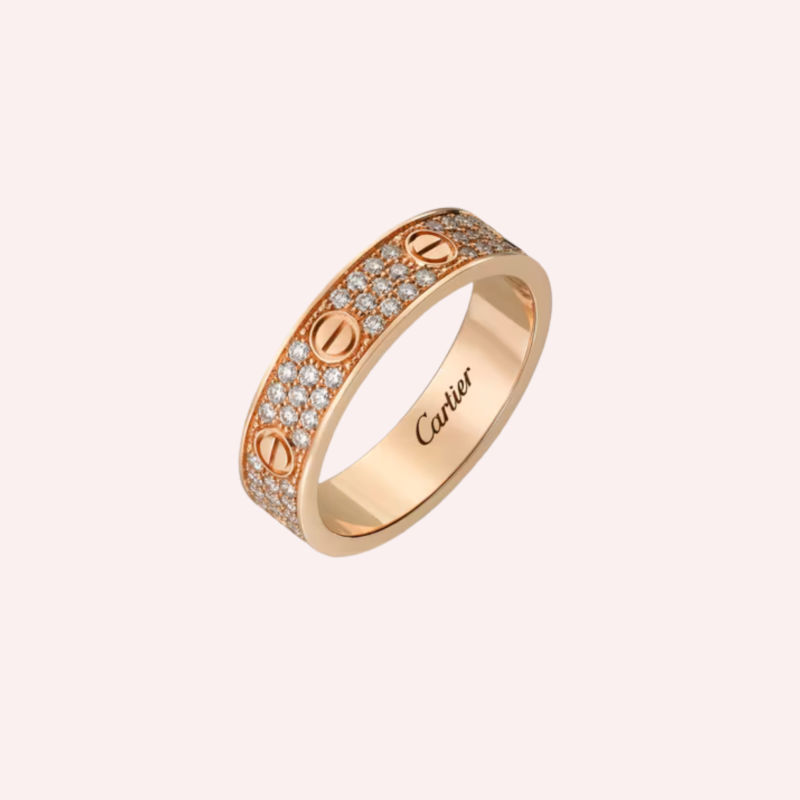 A Pre-Owned Cartier LOVE small model pavé ring