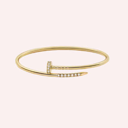 Pre-Owned Cartier Juste un Clou Bracelet, Small Model, Reverse-Set Diamonds, Yellow Gold