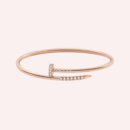 Pre-Owned Cartier Juste un Clou Bracelet, Small Model, Reverse-Set Diamonds, Rose Gold