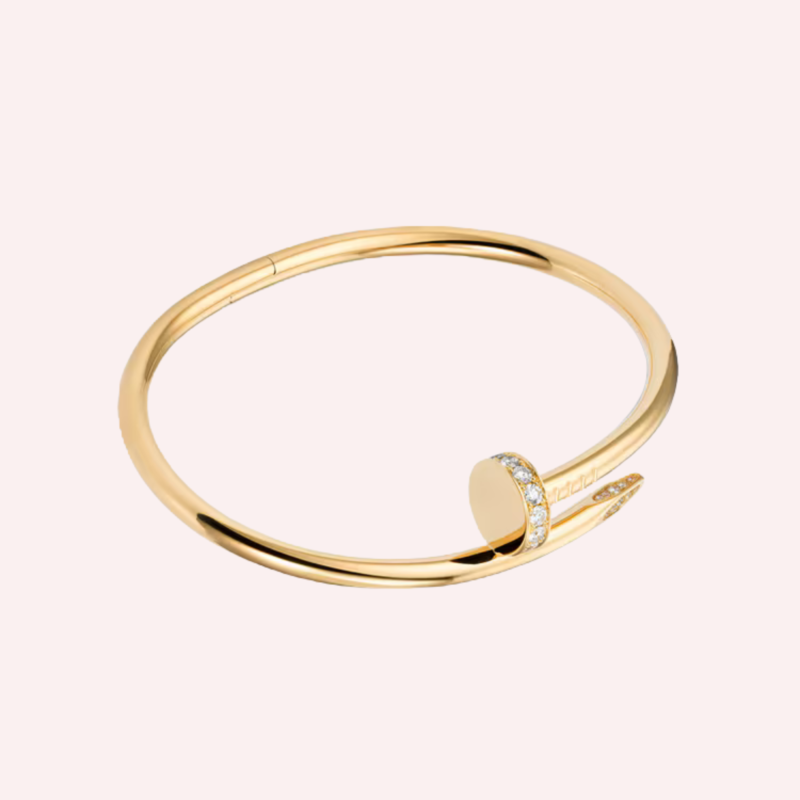 Pre-Owned Cartier Juste un Clou Bracelet, Classic Model, Diamonds, Yellow Gold