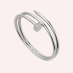 Pre-Owned Cartier Juste un Clou Double Bracelet, Diamonds, White Gold