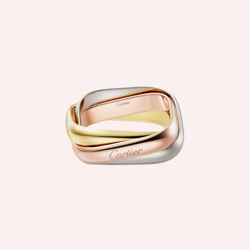 A Pre-Owned Cartier Trinity cushion-shaped classic ring