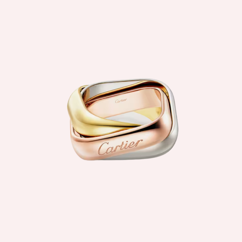 A Pre-Owned Cartier Trinity cushion-shaped large ring