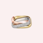 Pre-Owned Cartier Trinity Cushion-Shaped Medium Half-Pavé Ring