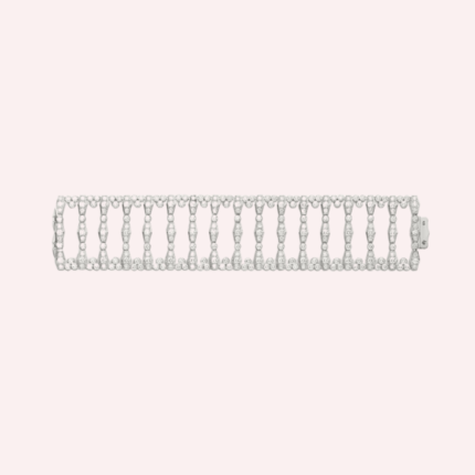 Pre-Owned Pluie de Cartier Bracelet in White Gold with Diamonds
