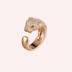 A Pre-Owned Panthère de Cartier medium model half-pavé ring