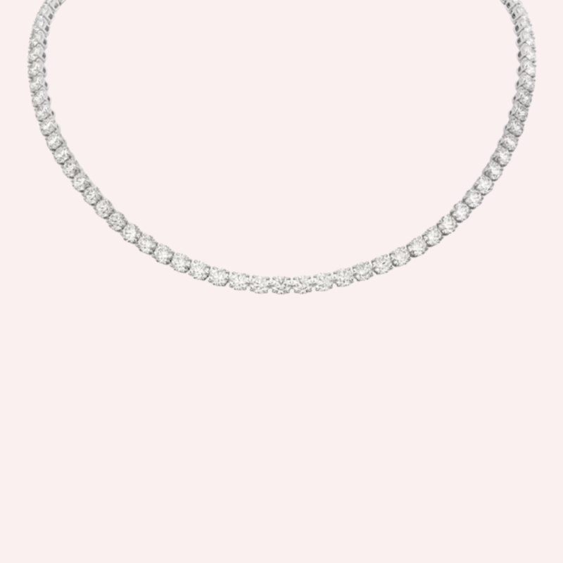 Pre-Owned Cartier Lignes Essentielles Necklace in Platinum with Brilliant-Cut Diamonds