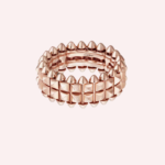 Pre-Owned Clash de Cartier Double-Row Ring in 18K Rose Gold