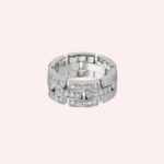 Pre-Owned Maillon Panthère de Cartier Triple-Row Half-Pavé Diamond Ring