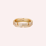 Pre-Owned Cartier Maillon Panthère Double Row Half-Pavé Wedding Band with Diamonds