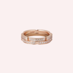 Pre-Owned Cartier Maillon Panthère Double Row Half-Pavé Wedding Band with Diamonds