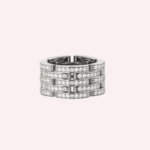 Pre-Owned Cartier Maillon Panthère Five-Row Pavé Ring with Diamonds