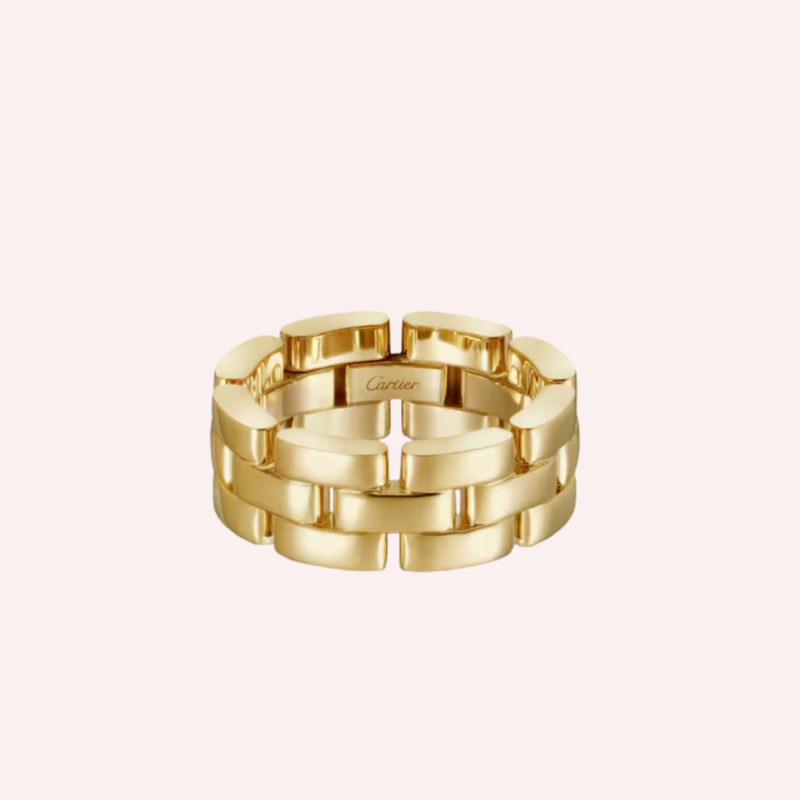 Pre-Owned Cartier Maillon Panthère Triple Row Ring