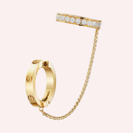 Pre-Owned Cartier LOVE Single Multiwear Half-Pavé Earring