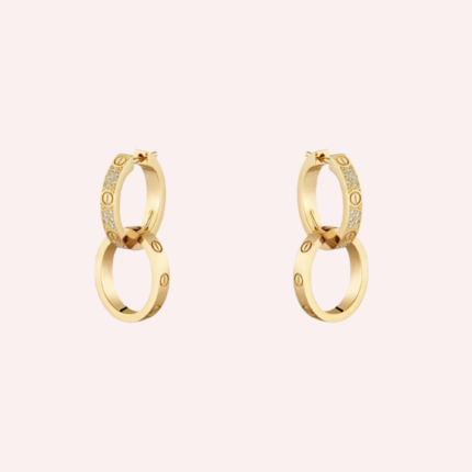Pre-Owned Cartier LOVE Multiwear Half-Pavé Earrings
