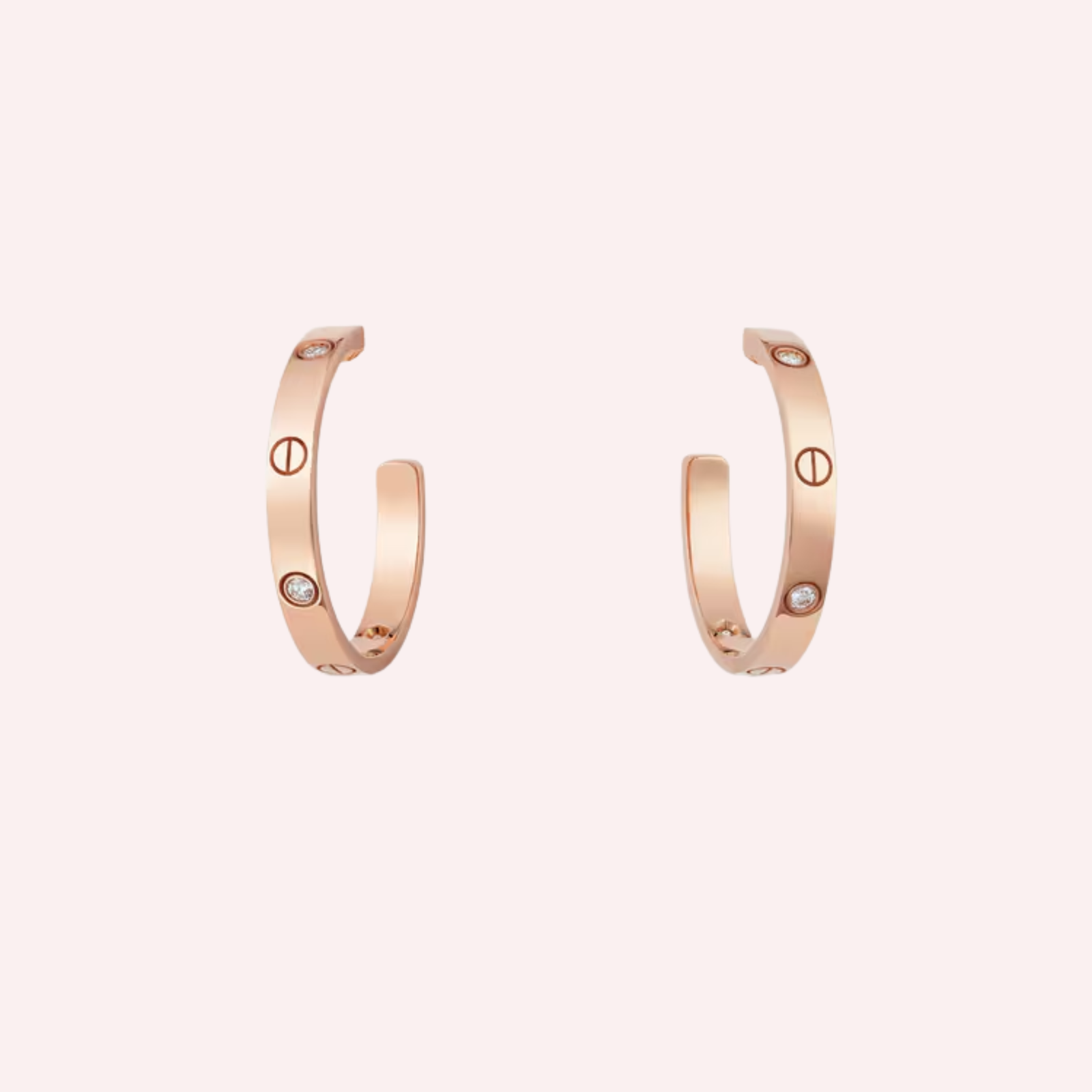 Pre-Owned Cartier LOVE Medium Hoop Earrings Pre-Owned Cartier LOVE Medium Hoop Earrings