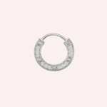 Pre-Owned Cartier LOVE Single Pavé Hoop Earring