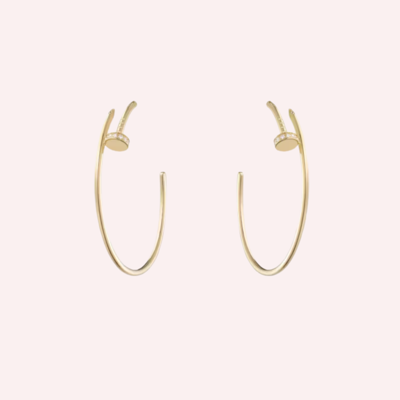 Pre-Owned Cartier Juste un Clou Large Hoop Earrings