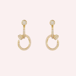 Pre-Owned Cartier Juste un Clou Double Pavé Earrings