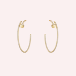 Pre-Owned Cartier Juste un Clou Large Pavé Hoop Earrings