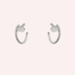 Pre-Owned Cartier Juste un Clou Small Pavé Hoop Earrings