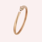 Pre-Owned Cartier Panthère de Cartier Bracelet, Small Model, Half-Pavé, Rose Gold