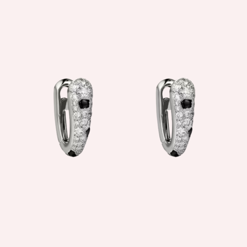Pre-Owned Panthère de Cartier Pavé Earrings