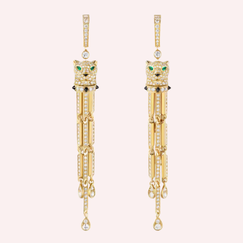 Pre-Owned Panthère de Cartier Pavé Earrings