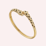 Pre-Owned Cartier Panthère de Cartier Bracelet, Small Model, Half-Pavé, Yellow Gold