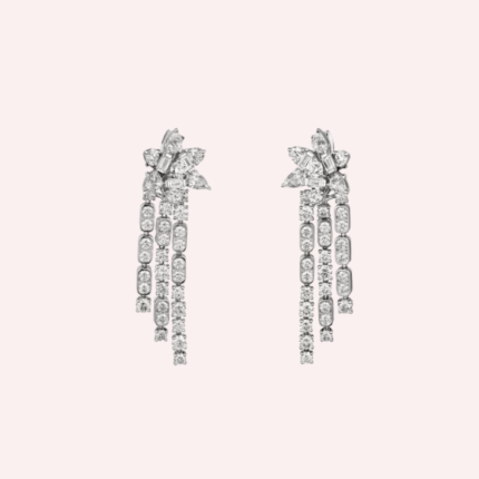 Pre-Owned Cartier Les Indomptables Tiger & Giraffe Pavé Torque Necklace in 18K White Gold with Diamonds, Emerald, and Onyx