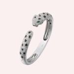 Pre-Owned Cartier Panthère de Cartier Bracelet, Medium Model, Half-Pavé, White Gold