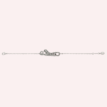 Pre-Owned Cartier Panthère de Cartier Bracelet on Chain, Half-Pavé, White Gold - Image 4